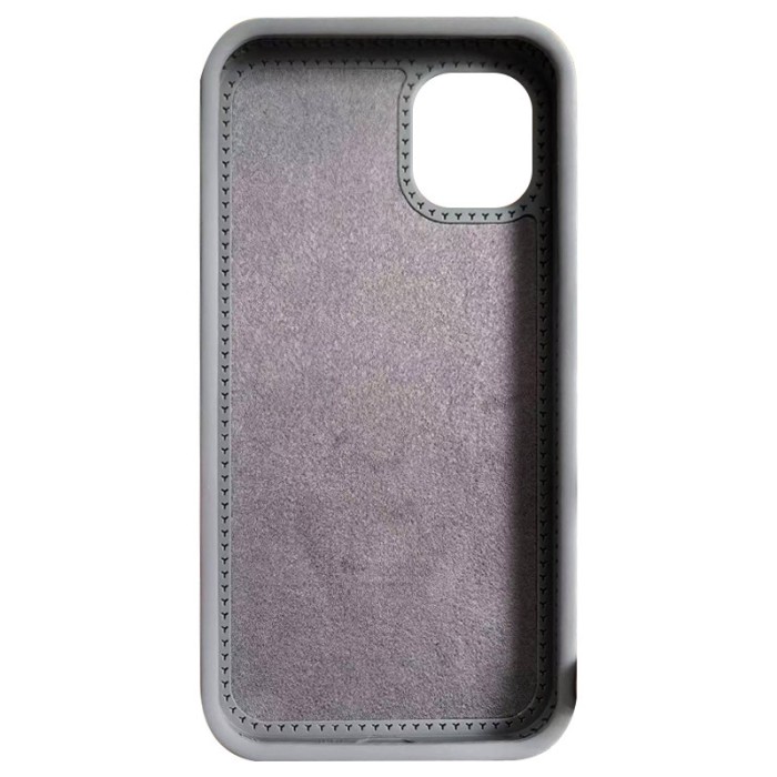 Чохол Silicone Case Full Protective NO LOGO with Ring для Apple iPhone 15 (6.1") White