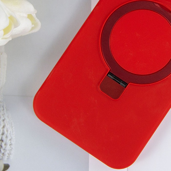 Чохол Silicone Case Full Protective NO LOGO with Ring для Apple iPhone 15 (6.1") White