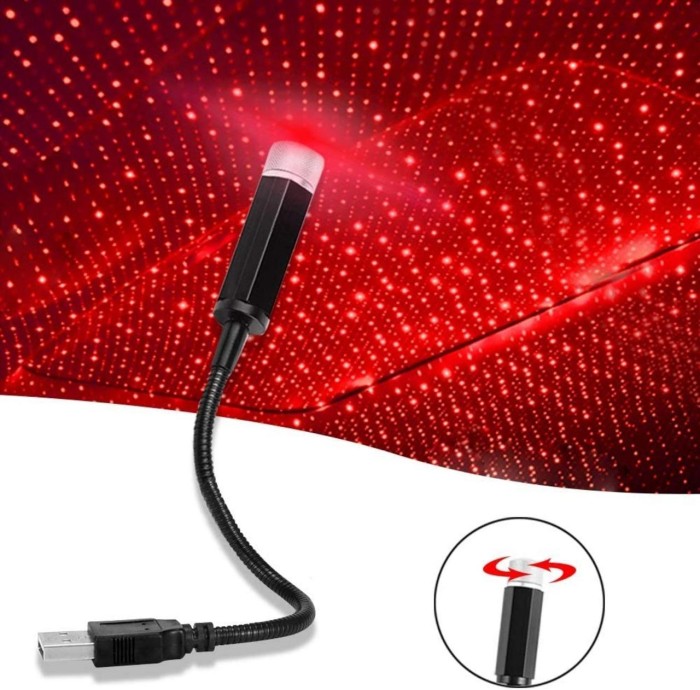 Звездное небо в автомобиль Mini USB STAR, проектор звездного неба USB