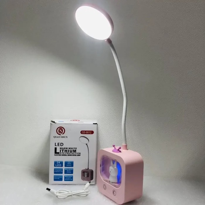 Светодиодная настольная лампа с движущейся головкой и RGB - подсветкой Плюшевого Мишки DIGAD 1943