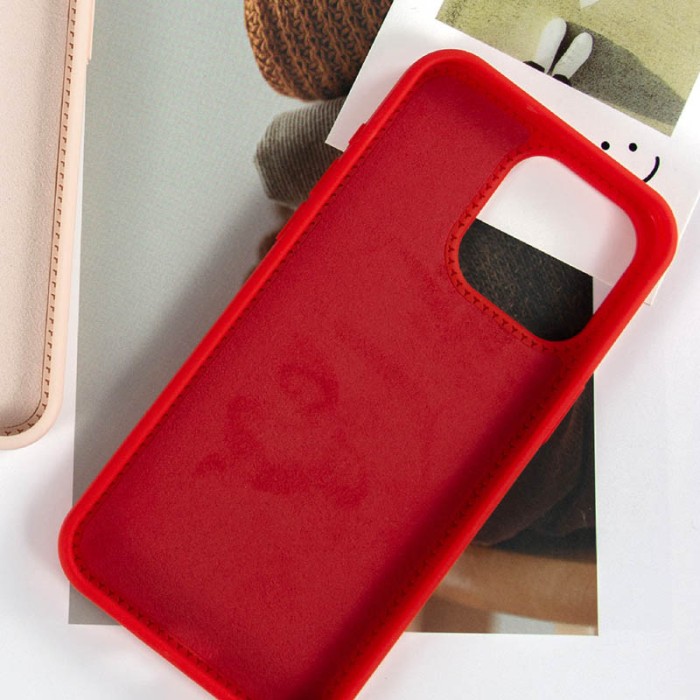 Чохол Silicone Case Full Protective NO LOGO with Ring для Apple iPhone 15 Pro Max (6.7") White