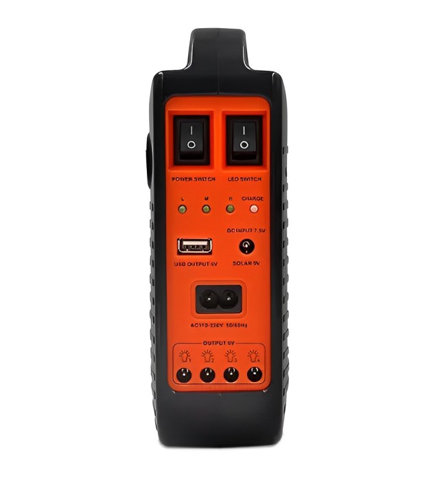 Фонарь-Power Bank EP-391bt радио-блютуз с солнечной панелью+лампочки 3шт