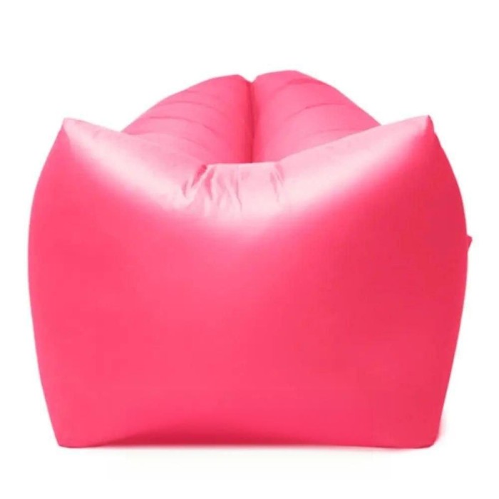 Надувной матрас (180х70 см) AIR SOFA CLOUD, Розовый / Шезлонг надувной / Ламзак