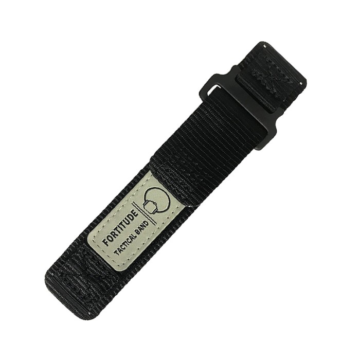 Ремінець для годинника Nylon Black 22 мм