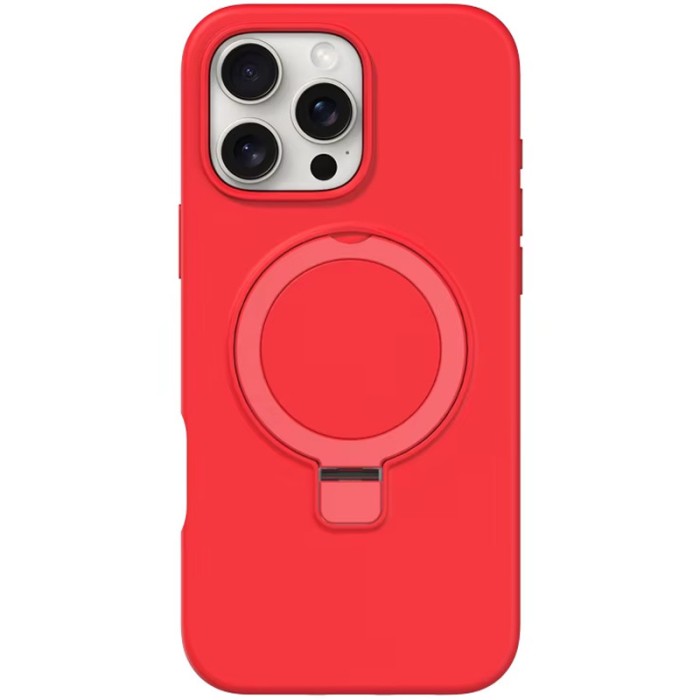 Чохол Silicone Case Full Protective NO LOGO with Ring для Apple iPhone 16 Pro (6.3") White