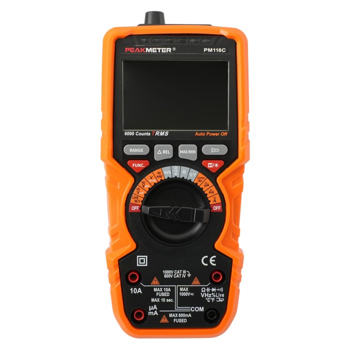 Мультиметр цифровий багатофункціональний PeakMeter PM118C