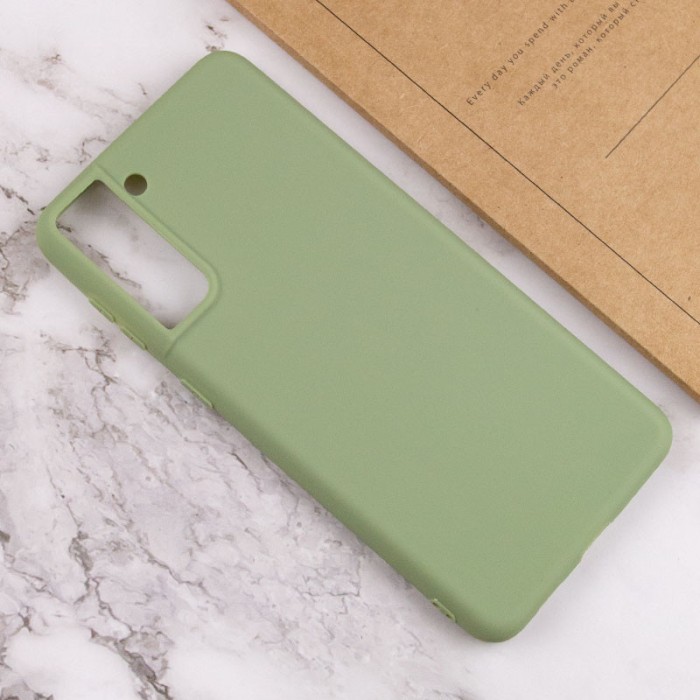 Силіконовий чохол Candy для Samsung Galaxy S21+ Фісташковий