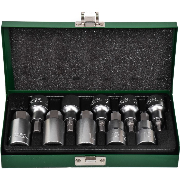 Набір головок-біт шестигранник TOPTUL 1/2" Н4-Н19 GAAD1007