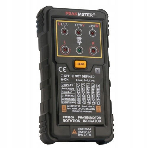 Тестер чергування фаз PeakMeter PM5900