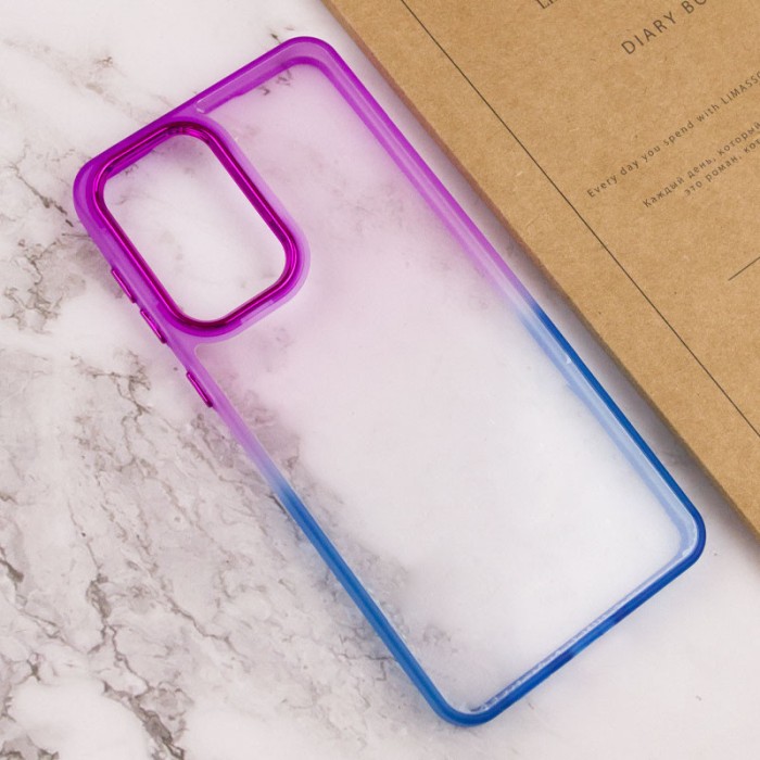 Чохол TPU+PC Fresh sip series для Samsung Galaxy A35 Чорний / Синій