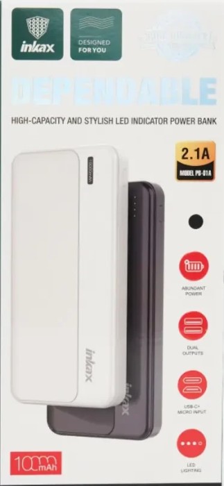 Повербанк Power Bank Inkax PB-01A 10000mAh