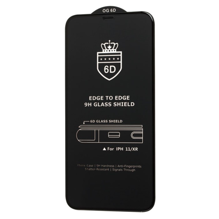 Защитное стекло 6D OG Crown Xiaomi Poco X3 GT, Redmi Note 10 Pro 5G black