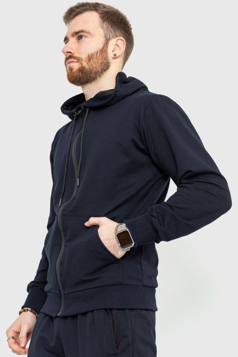 Спорт костюм чоловічий демісезонний, колір темно-синій, 241R175