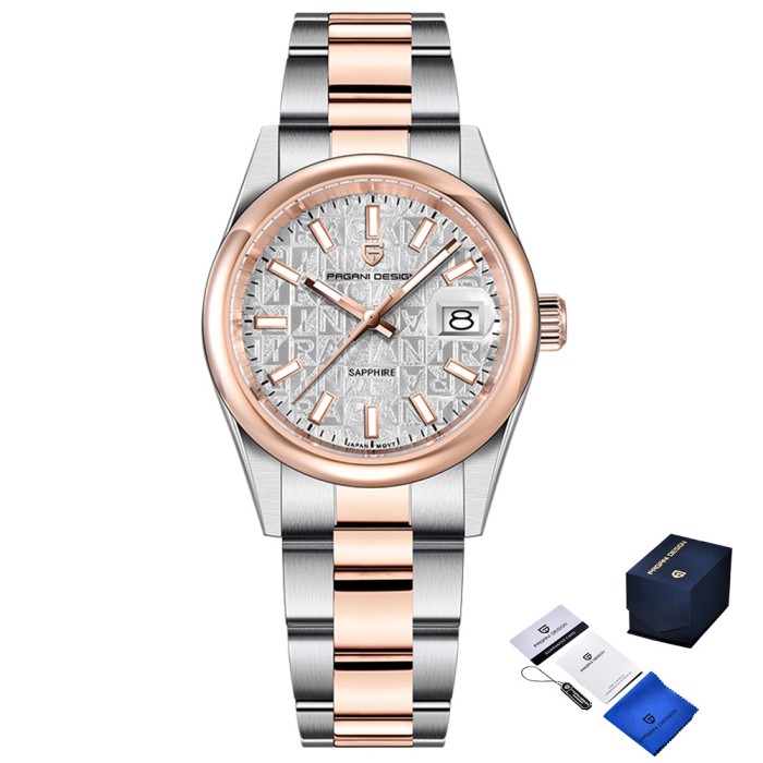 Pagani Design PD-1794M Silver-Rose Gold-White