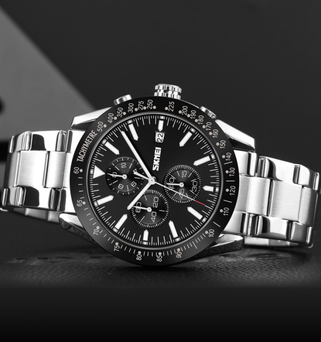 Skmei 9253SIBK Silver-Black
