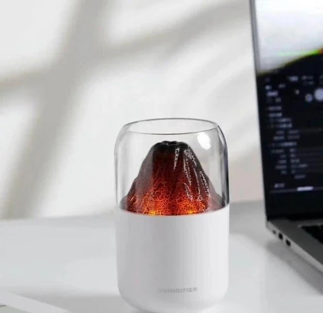 Ультразвуковой увлажнитель воздуха в стиле вулкана LAMP JSQ-1 280 мл Аромадиффузор-ночник для дома