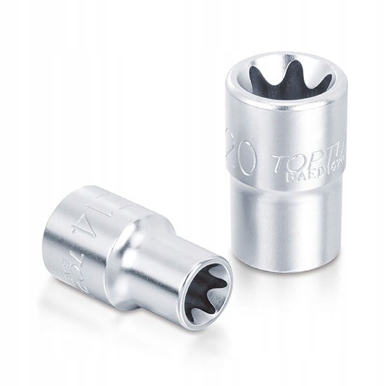 Набір головок TORX на планці TOPTUL 1/4"-1/2" E4-E24 14ед. GAAR1402