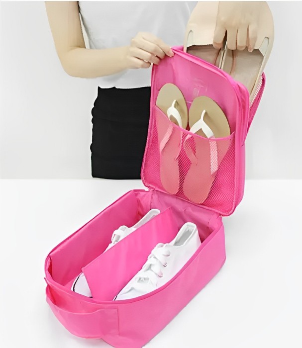 Органайзер для обуви Travel Shoes Pouch Ver.2 Розовый