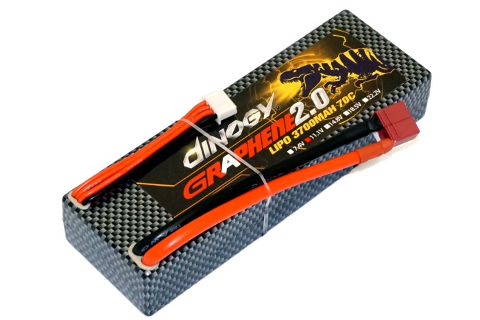 Акумулятор для радіокерованої машинки Dinogy G2.0 Li-Pol 3700 мАг 11.1 В Hardcase 138x25x46 мм T-Plug 70C