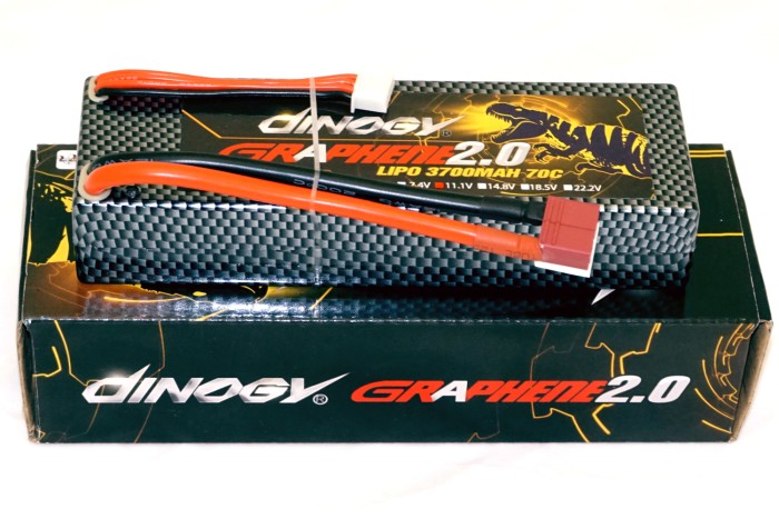 Акумулятор для радіокерованої машинки Dinogy G2.0 Li-Pol 3700 мАг 11.1 В Hardcase 138x25x46 мм T-Plug 70C