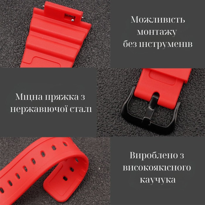 Ремінець + безель (рант) для Casio G-Shock GA-2100 Transl SI