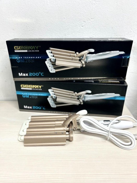 Плойка для завивки волос пять волн Gemei GM2851 тройная mm (5 Волн)