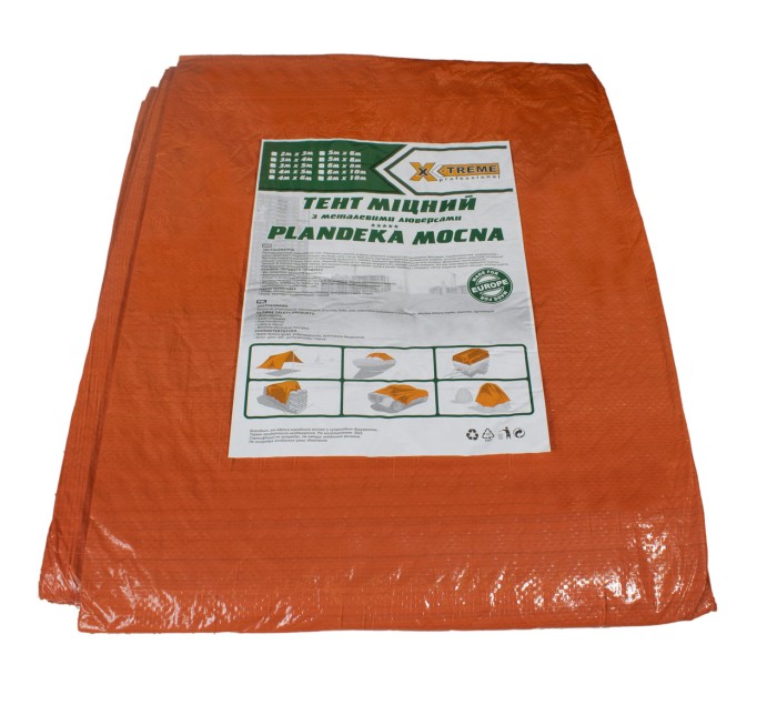 Тент 120 гр/м.кв. 4м х 6м "ORANGE"тент туристичний