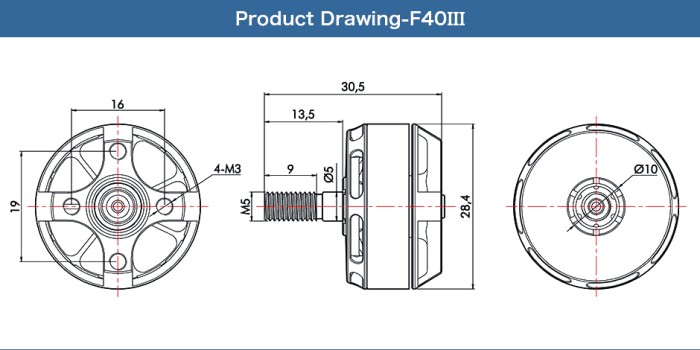 Мотор T-Motor F40 III 2306 2400KV 3-4S для мультикоптерів