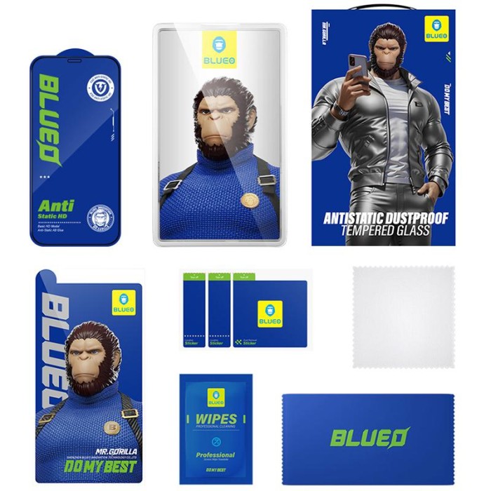Захисне 2.5D скло Blueo Full Cover HD для Apple iPhone 12 Pro / 12 (6.1") Чорний