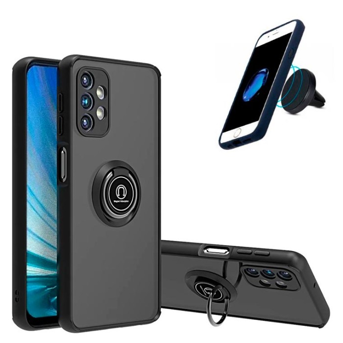 Чехол Goospery Ring Case 3в1 Apple iPhone 14 Pro Max черный