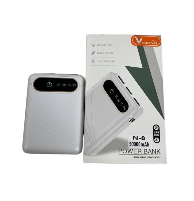 Power Bank Viaking 50000 mAh N-8 для телефона и портативной техники Белый