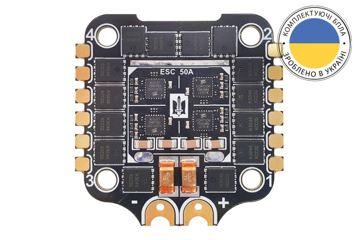 Регулятор 4-в-1 до квадрокоптеру VYRIY 3-6s 4x50A BLHeli_S