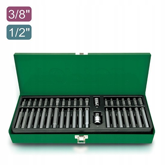Набір біт TOPTUL 10мм HEX,TORX,SPLINE 40ед. GAAD4002