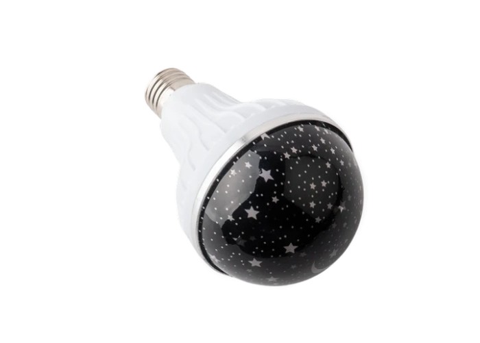 Лампа проектор звёздного неба в патрон Master Bulb601-HX 6Вт, ночник, 3 цвета свечения, 220В