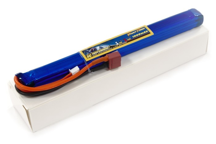 Акумулятор для страйкбола Giant Power (Dinogy) Li-Pol 1000 мАг 11.1 В 185x15x15 мм T-Plug 25C