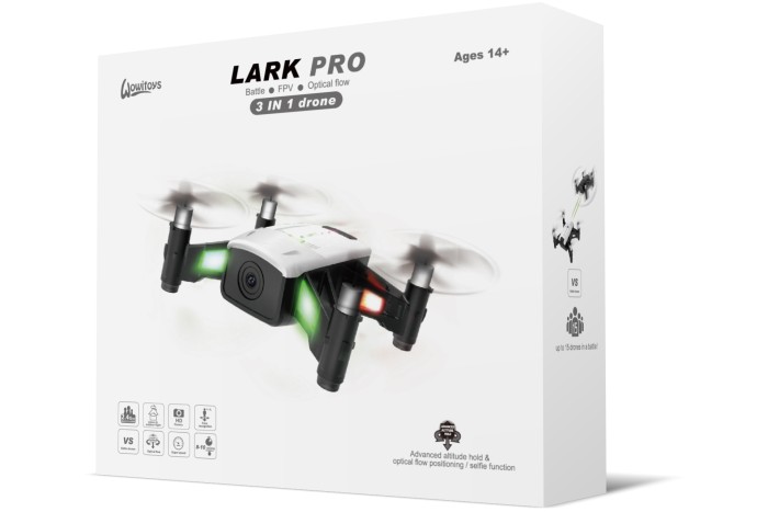 Селфідрон Wowitoys LARK PRO H4822 з камерою HD для FPV оптичною стабілізацією і ІЧ-боєм