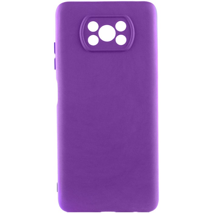 Чохол Silicone Cover Lakshmi Full Camera (AA) для Xiaomi Poco X3 NFC / Poco X3 Pro Чорний / Black
