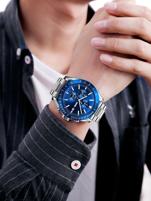 Skmei 9253SIBU Silver-Blue SALE