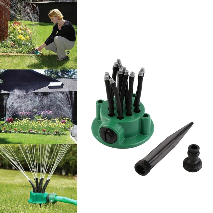 Система полива Multifunctional sprinkler на 360 градусов распылитель дождеватель для полива газона