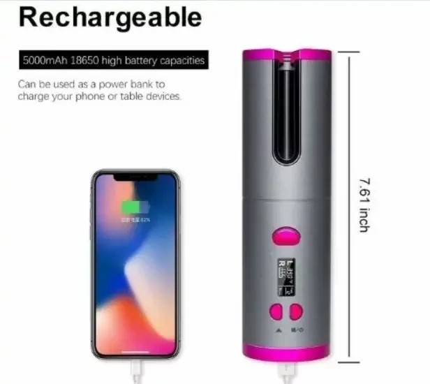 УЦЕНКА! Беспроводной стайлер для завивки волос Ramindong Hair curler RD-060 (Плохая упаковка 2701)