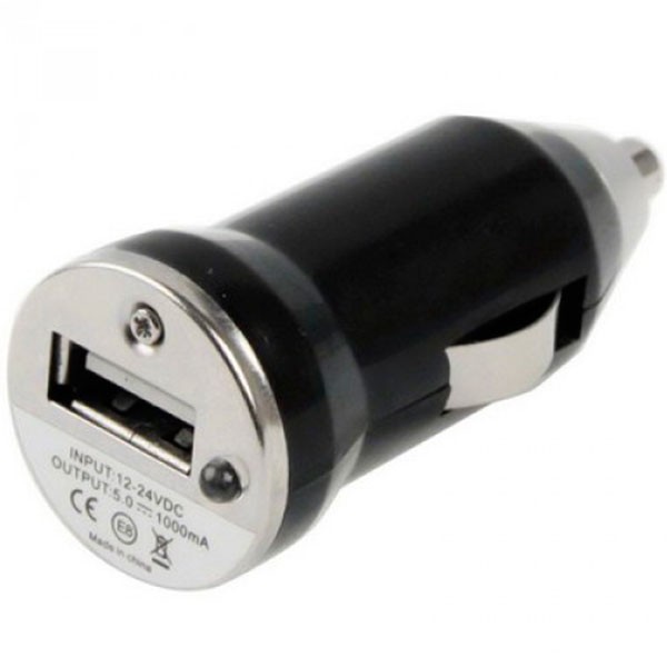 Автомобильное зарядное устройство iPhone mini 1USB 1.0A black тех.пакет