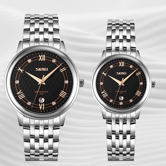 Skmei 9272SIBK-S Silver-Black Lady