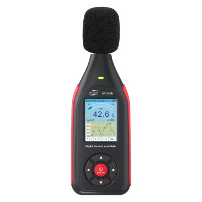 Вимірювач рівня шуму (шумомер) цв дисплей, фільтр А/С, USB BENETECH GT1355B