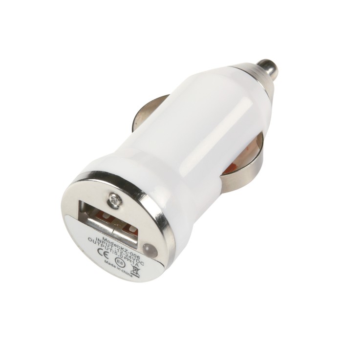 Автомобильное зарядное устройство iPhone mini 1USB 1.0A white тех.пакет