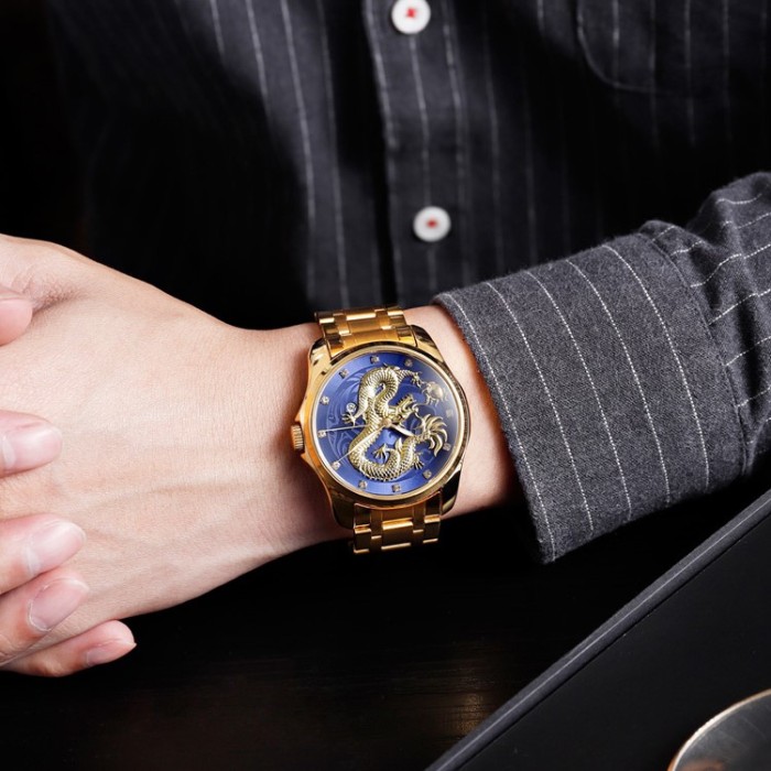 Skmei 9193GDBU Gold-Blue