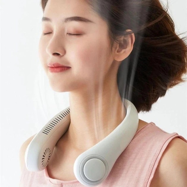 Вентилятор на шею NECK FAN VT-1010  портативный с аккумулятором 4000 мАч + 3 режима обдува 5 Вт