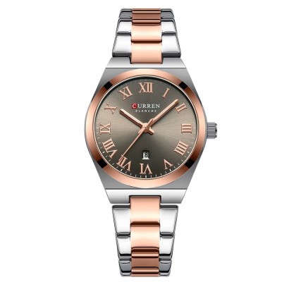 Curren 9095 Gold-Silver-Brown