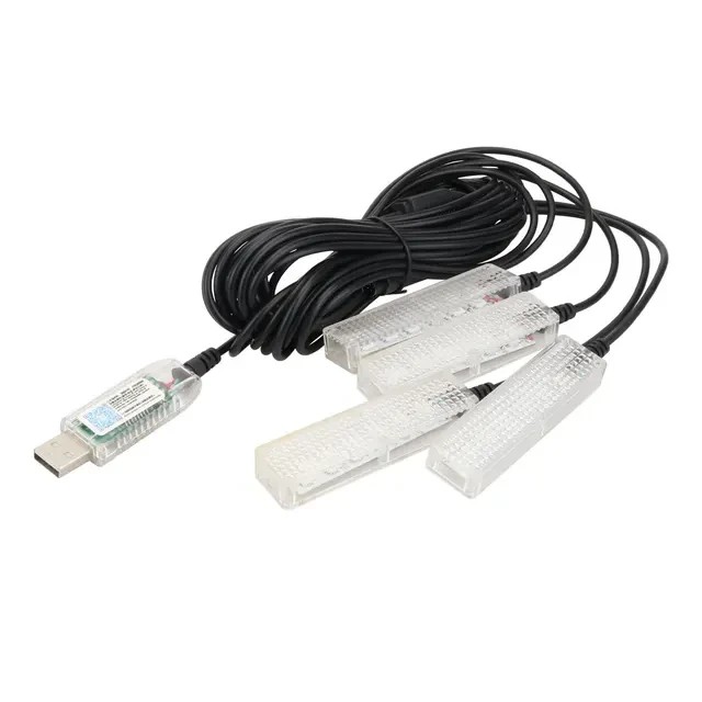 Автомобильная RGB подсветка салона с поддержкой приложения 4 шт USB