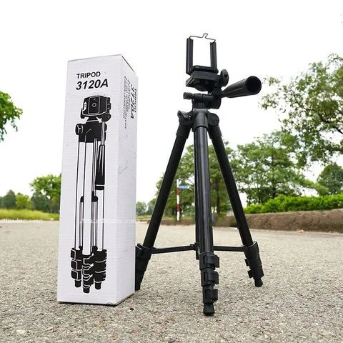 Штатив для фотоаппарата трипод 3120A + чехол Чёрный