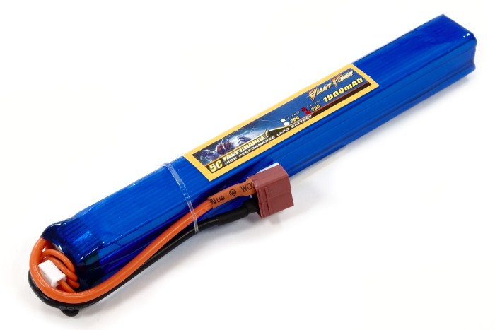 Акумулятор для страйкбола Giant Power (Dinogy) Li-Pol 1500 мАг 11.1 В 167x19x20 мм T-Plug 25C